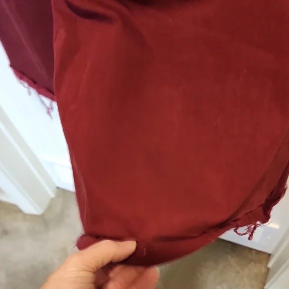 Judy Blue Women's Boot Cut Jeans in Burgundy - Picture 6 of 11